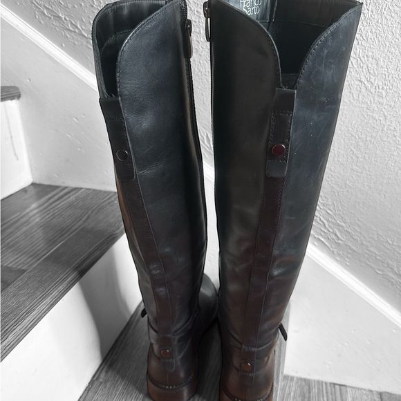 Franco Sarto Sleek Black Over the Knee Boots - Picture 4 of 5